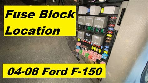 2008 f150 battery junction box location|ford f150 fuse location.